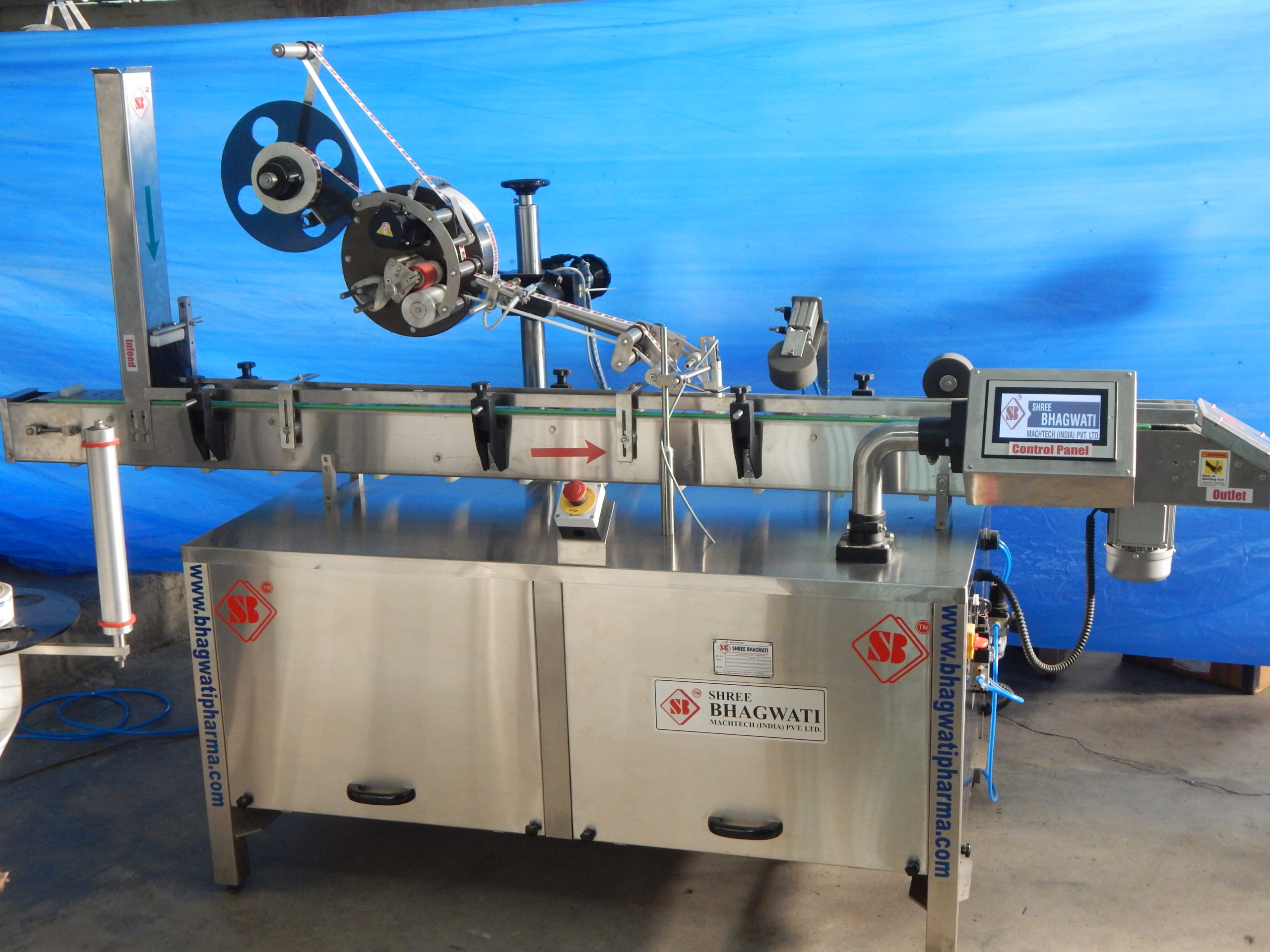 New Top Side Labeling Machine
