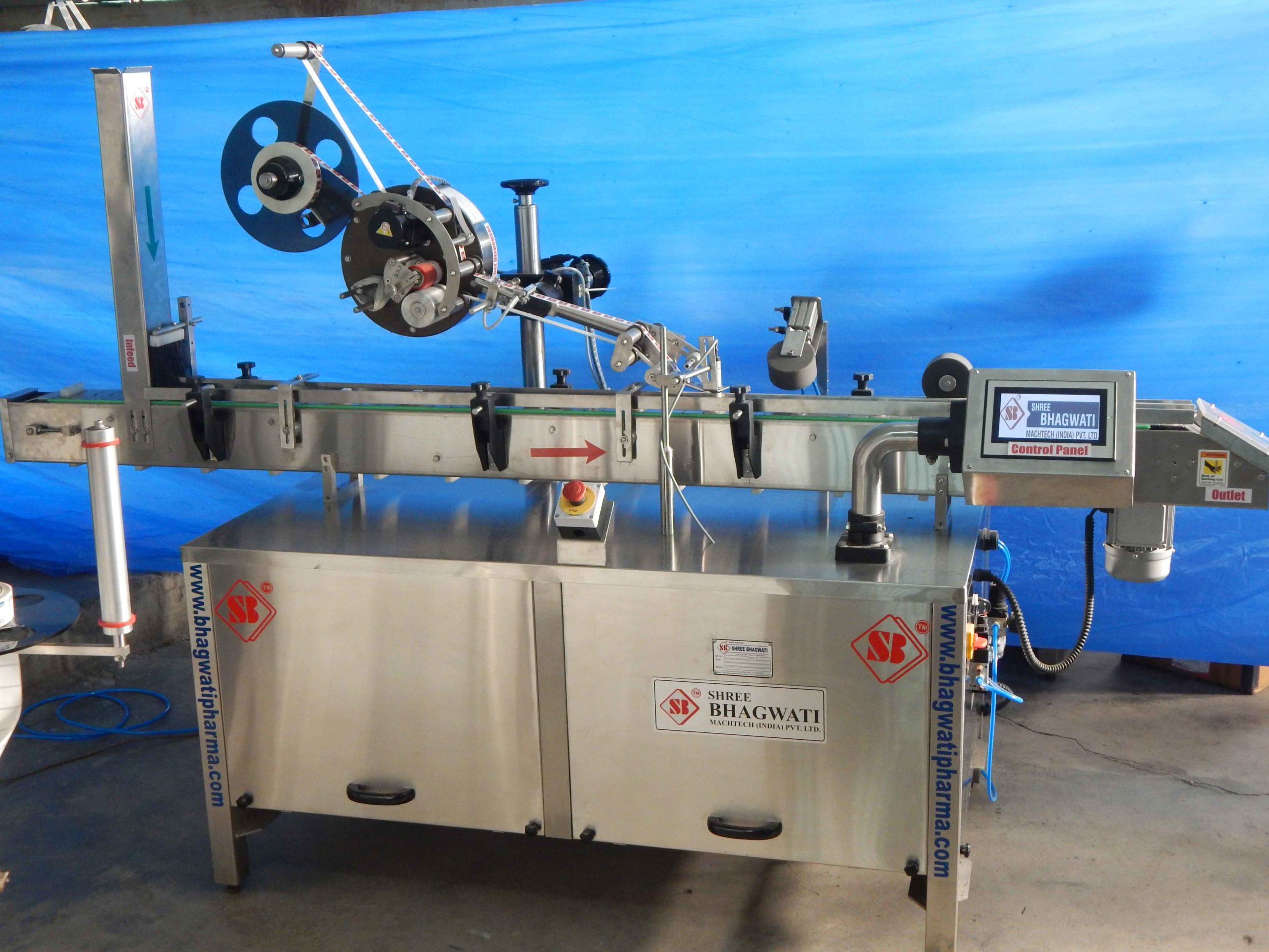 Top Side Labeling Machine