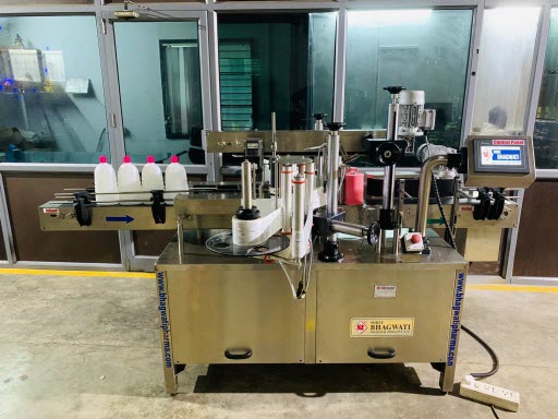 Double Side Labelling Machine for Toilet Cleaner Bottles