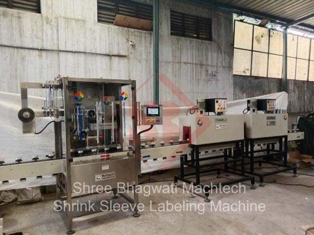 Shrink Sleeve Applicator Machine for Cosmetic and Medical Equipments