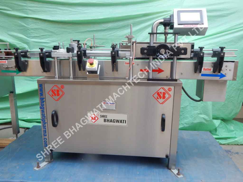 Round bottle sticker labeling machine