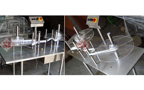 sticker label roll counting and winding rewinding machine
