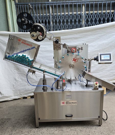 automatic tube labelling machine