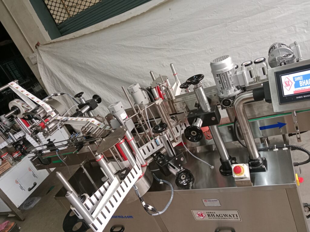 Double Side with Round Labelling Machine