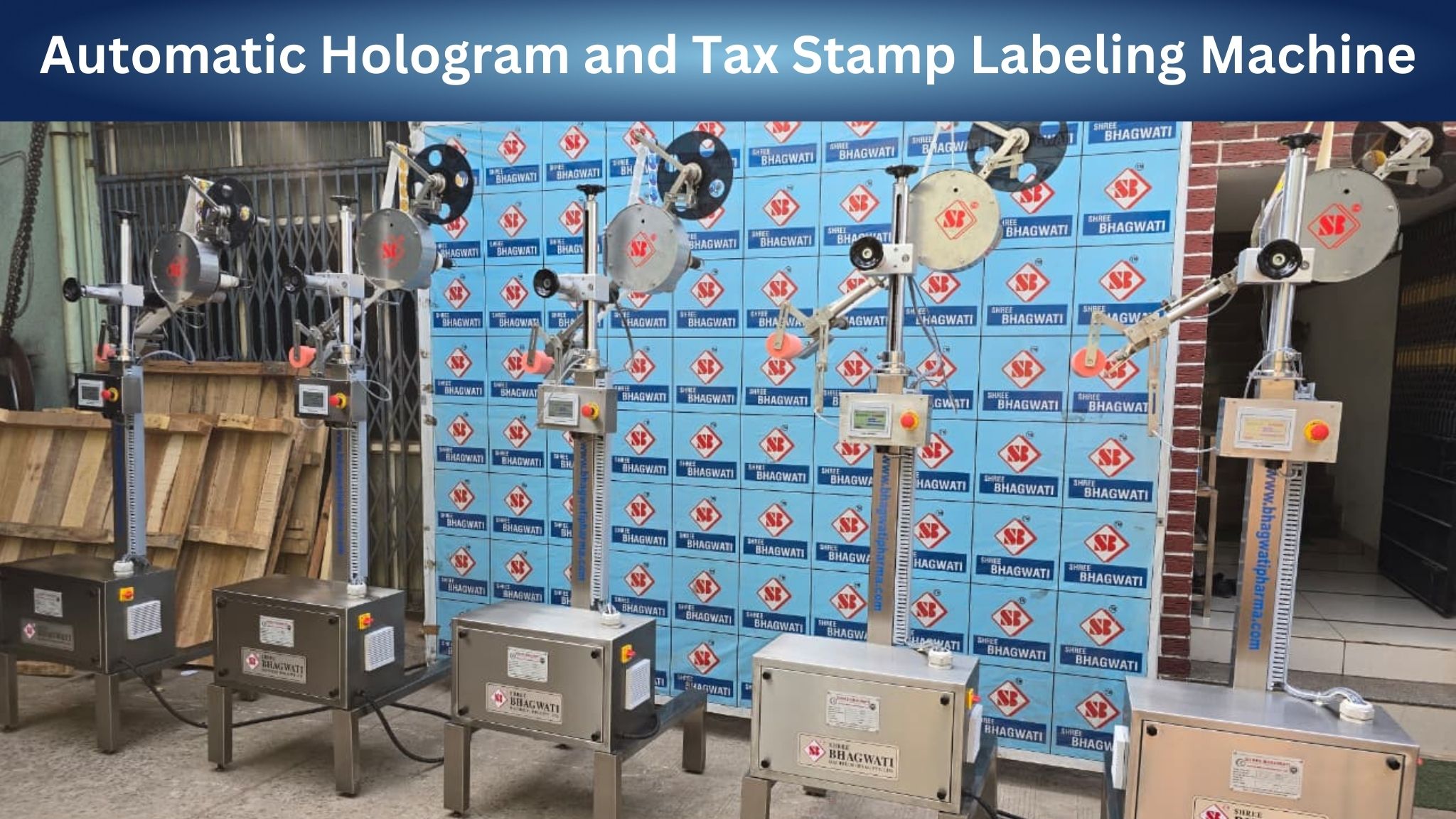 Automatic Hologram and Tax Stamp Labeling Machine