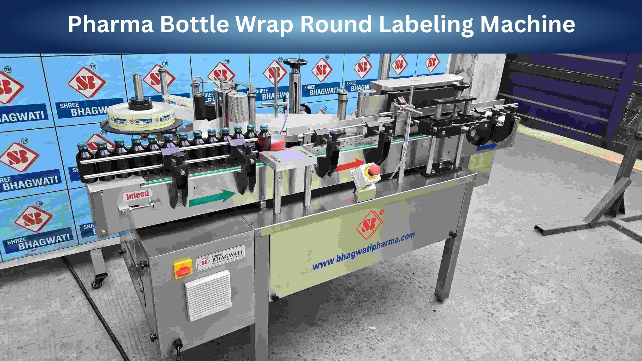 Pharma Bottle Wrap Round Labeling Machine