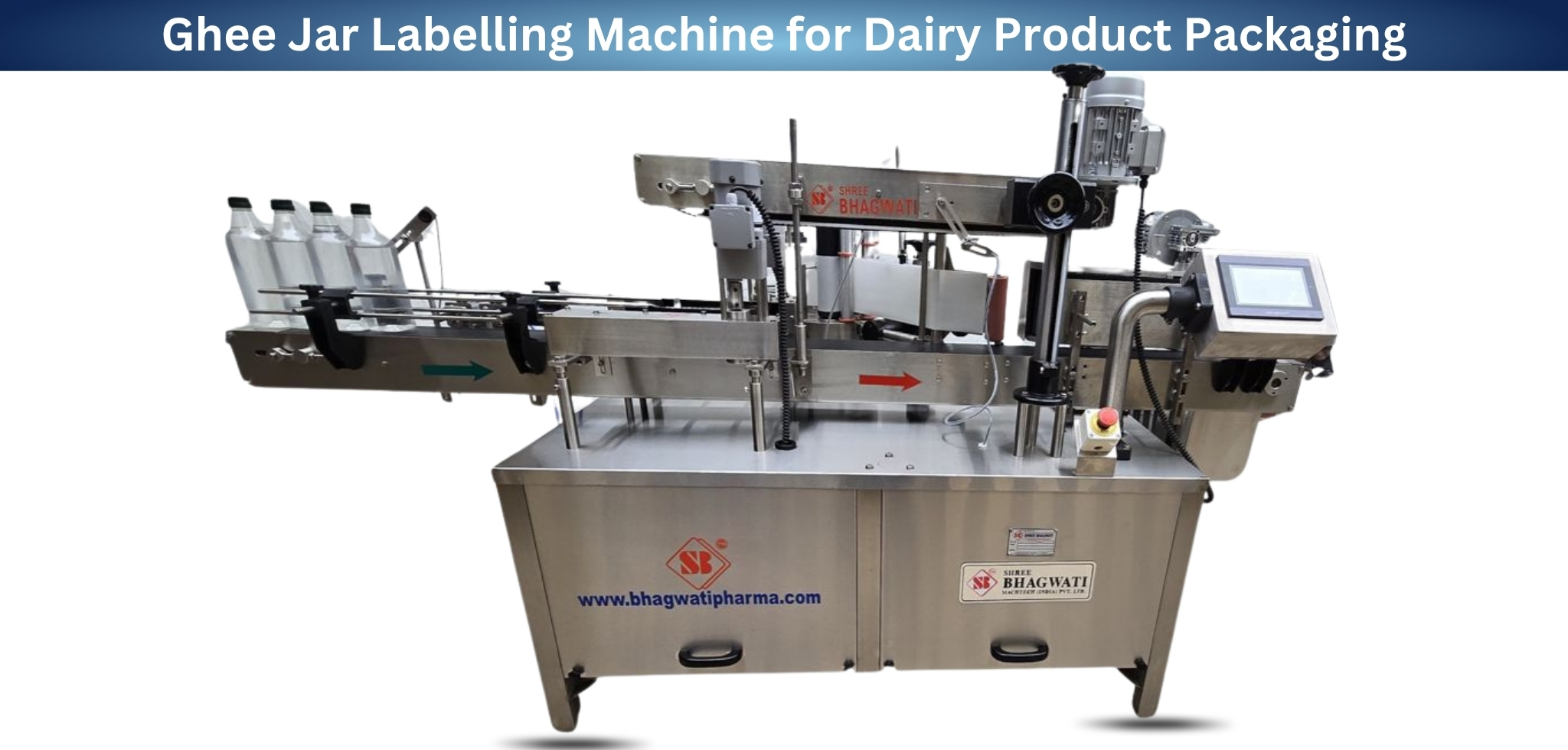 Ghee Jar Labelling Machine for Dairy Product Packaging
